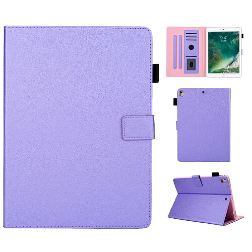 Etui en PU avec stockage de cartes violet pour votre Apple iPad 9.7 (2018)/9.7 (2017)/Air 2/Air