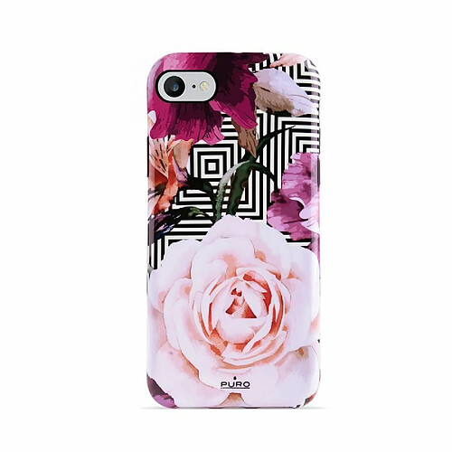 Puro - Coque de Protection Semi-Rigide, série Glam, Design Roses pour Apple iPhone 6/6S/7/8 (4,7``) - Rose