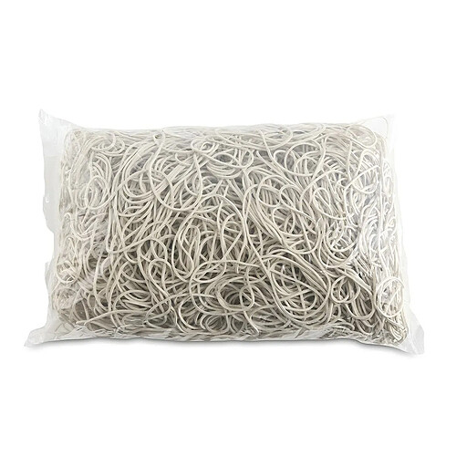 OFFICE PRODUCTS Bande en caoutchouc Diamètre : 80 mm Couleur : blanc / Poids : 1000 g ? 1 kg/ Caoutchouc ménager 60 % caoutchouc pour la maison, le bureau, l'école