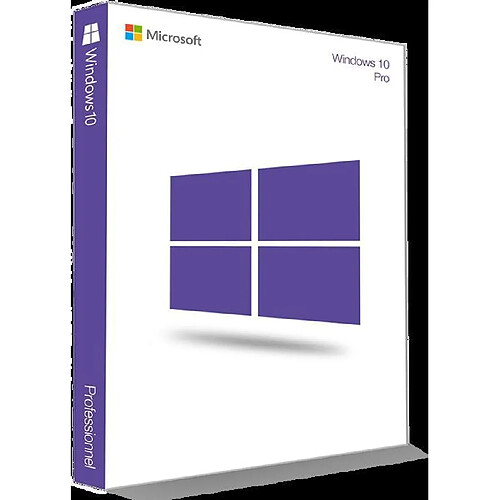 Microsoft Windows 10 Pro - licence - 1 licence - 32/64 bits. Activation par Inernet.