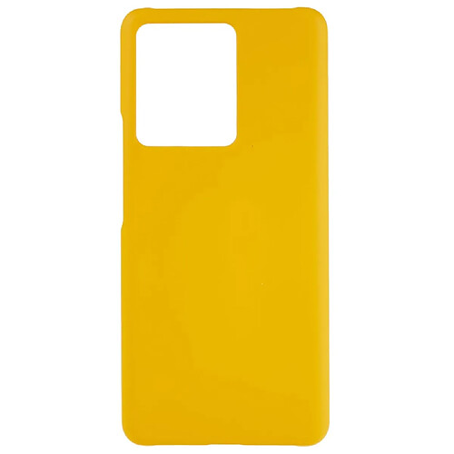 Coque en TPU anti-rayures, caoutchouté brillant, anti-traces de doigts pour votre Vivo iQOO 10 5G - jaune