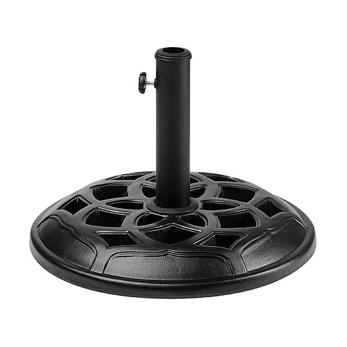 Beliani Socle de parasol CETO Noir Rond