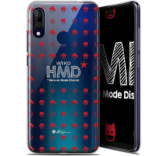 Caseink Coque Pour Wiko View 3 LITE (6.09 ) [Gel HD Collection Petits Grains ? Design HMD* Hero en Mode Discret - Souple - Ultra Fin - Imprimé en France]