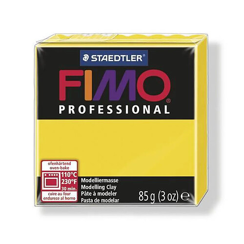 Pâte Fimo 85 g Professional Jaune 8004.100 - Fimo