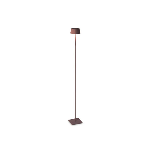 Ideal Lux Borne de jardin Pure Métal Café Marron