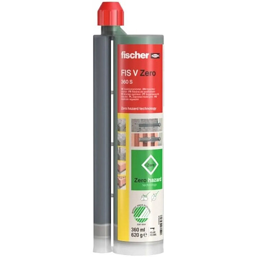 FISCHER Résine de scellement vinylester FIS V Zero sans substance nocive coloris gris cartouche de 360ml