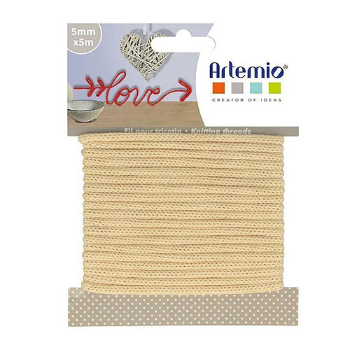 Artemio Fil à tricotin 5 mm x 5 m - Vanille