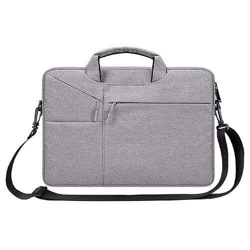 Wewoo Sacoche ST02S Étanche Résistant À La Déchirure Caché Portable Sangle Une épaule Sac À Main pour 15.6 pouces Ordinateurs Portablesavec Valise Ceinture Gris Clair