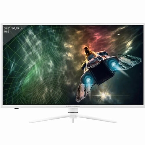 Lc-Power LC-M39-QHD-165-C Moniteur de Jeu 38.5" LED QHD 165Hz AMD FreeSync HDMI Blanc