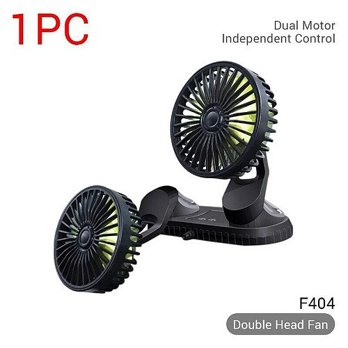 (F404) Ventilateur de voiture Portable à 3 vitesses Mini Refroidissement électrique USB