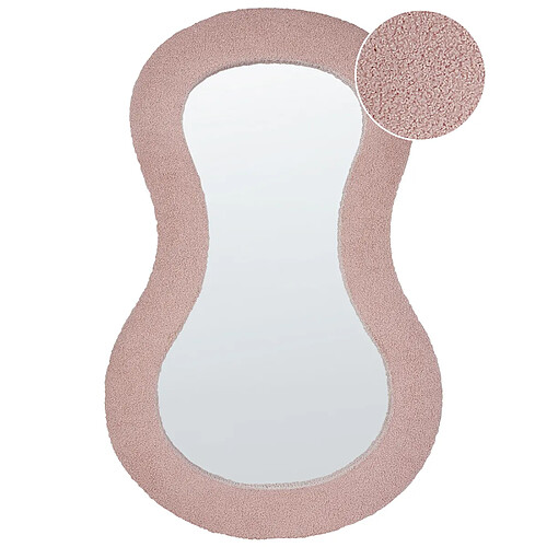 Beliani Miroir PLANCHEZ 112 cm Rose