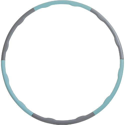 Schilder Fun Sport Cerceau de fitness Hula Hoop avec vagues de massage - gris/bleu ciel