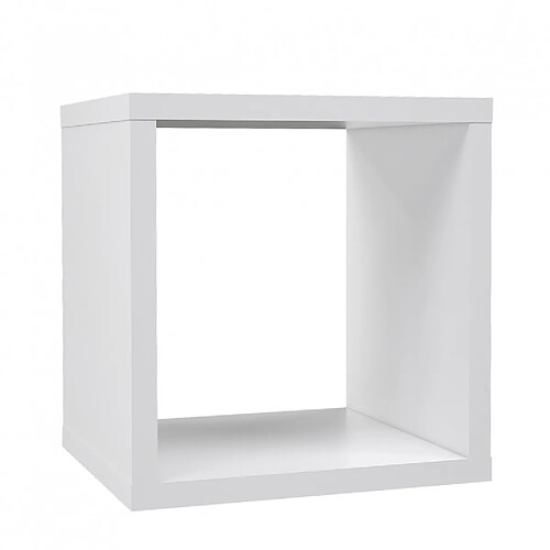 Meubletmoi Etagère cube 1 casier blanc mat - CLASSICO