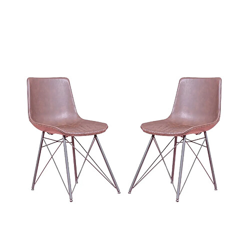 Nest Dream Lot de 2 chaises vintage - Jules