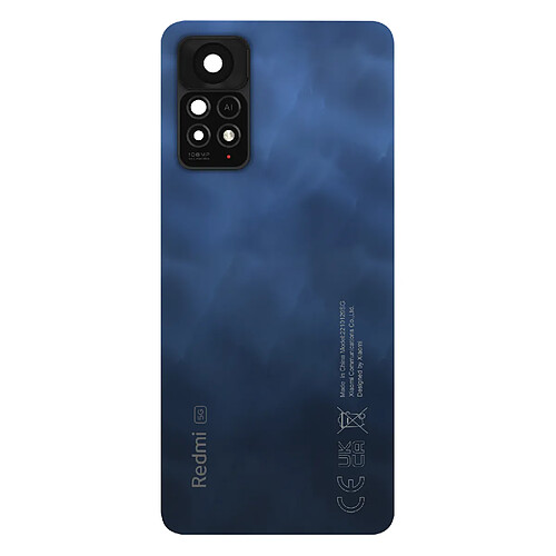 Xiaomi Vitre arrière pour Xiaomi Redmi Note 11 Pro 5G Original Service Pack Bleu Nuit