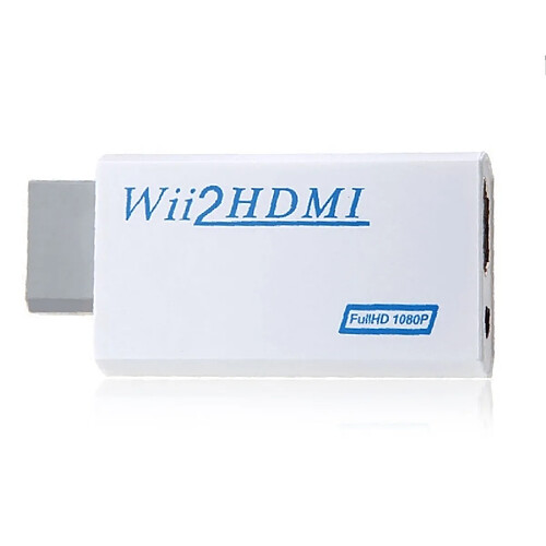 Wewoo Adaptateur convertisseur Plug and Play Wii vers HDMI 1080p Wii 2 hdmi 3.5mm Boîte audio Wii-link pour Nintendo Wii