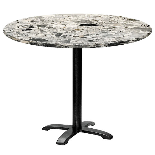 Restootab Table ronde Ø110cm - modèle Bazila terrazzo cepp