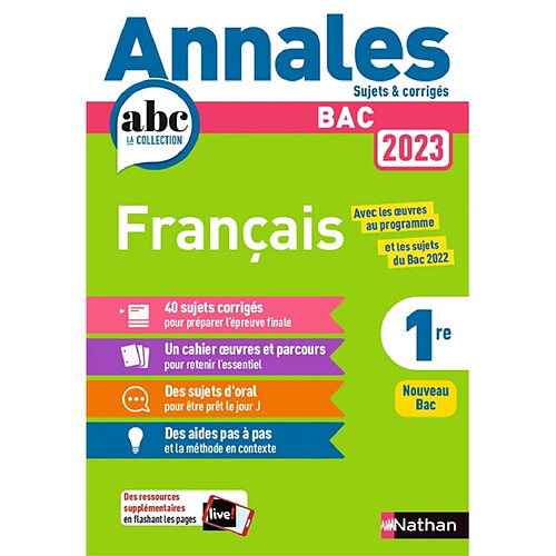 Français 1re : nouveau bac, 2023 · Occasion