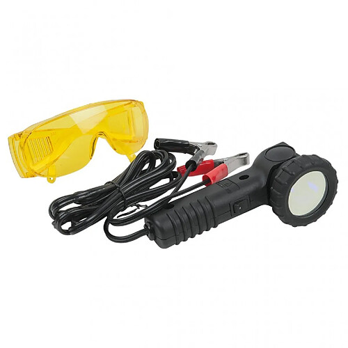 KS TOOLS 550.1180. Lampe UV de détection de fuites de climatisation avec lunettes