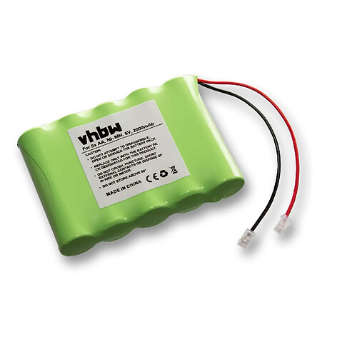 vhbw Batterie NiMH Universal Pack batterie 2000mAh 6V 5x AA