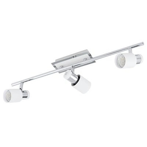 Applique Murale 3 spots DAVIDA 3X5W Chrome, Blanc - EGLO LIGHTING - 92086