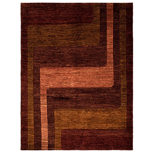 Vidal Tapis de laine 196x148 brun Juma