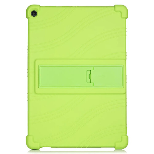 Coque en silicone avec béquille coulissante vert pour votre Lenovo Tab M10 Plus X606