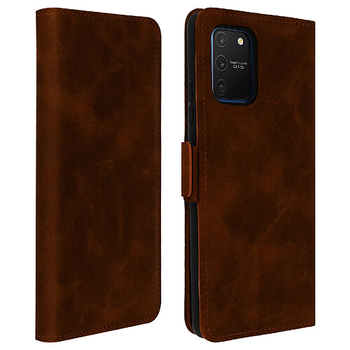 Avizar Housse Samsung Galaxy S10 Lite Étui Folio Porte-carte Fonction Support Marron