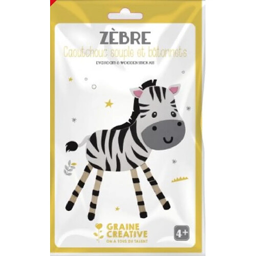 Graines Creatives Kit creatif batonnet Zebre