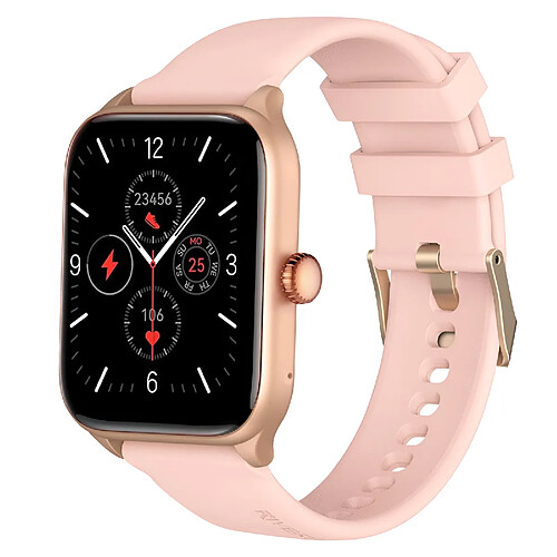 Riversong Montre Connectée Commande Intelligente Fonction Appel Suivi Santé Rose Champagne