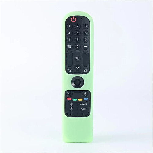 SANAG 2Pcs Coque Housse Telecommande Silicone Compatible Avec Lg Mr21Ga Mr21Gc Mr22Gn Mr22Ga Mr23Gn Oled Qned Smart Tv,Protection Coque Telecommande Pour Lg Magic Remote Control 2024(2Pcs Glow Green)