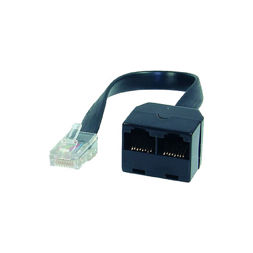 shiverpeaks BASIC-S Adaptateur ISDN en Y, noir, 0,1 m ()