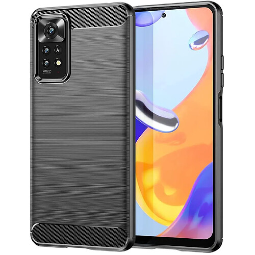 Xeptio Xiaomi Redmi Note 11 Pro 5G coque style carbone noir