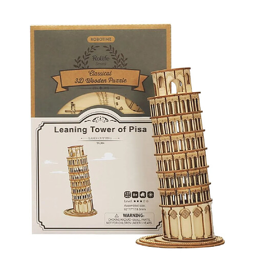 Universal Pizza Wood Puzzle DIY 3D Pending Tower Jouets populaires Cadeaux Enfants Ados Adultes | Puzzle