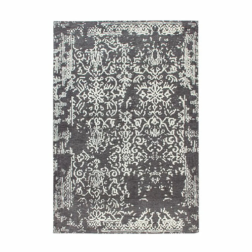 Paris Prix Tapis Jacquard Vintage River Gris & Anthracite 155 x 230 cm