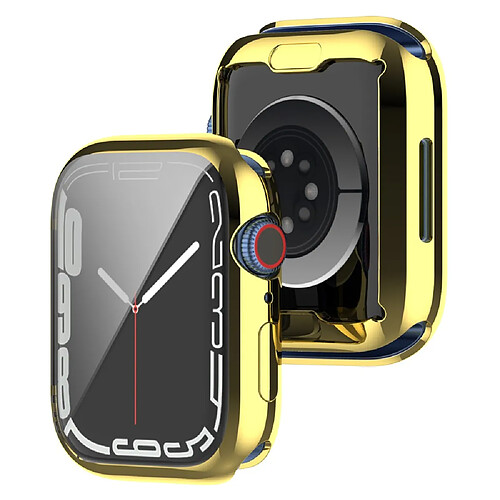 Coque en TPU électroplaqué, or pour votre Apple Watch Series 7 45mm