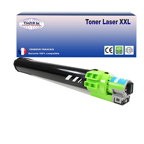 Toner compatible avec Ricoh Aficio MPC2000, MPC2500, MPC3000, MPC3000E remplace Ricoh 888643) - Cyan - 15 000 pages - T3AZUR