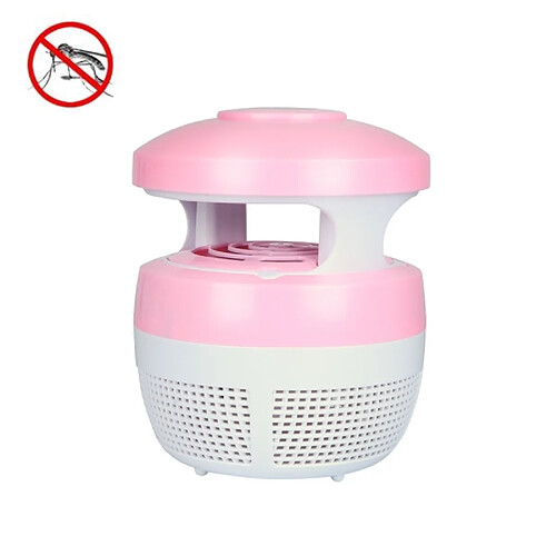 Wewoo Anti Moustique Répulsifs rose 5W 6 LED Aucune radiation Mute photocatalytique 7-fan Fan USB Killer Lamp