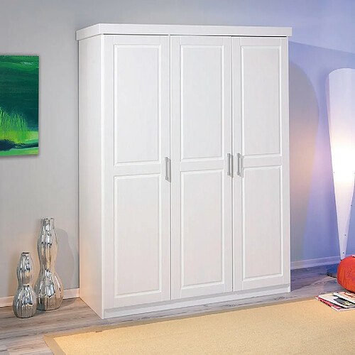 Interlink Armoire Magnus 3 portes pin blanc