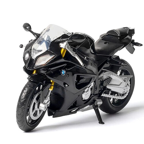 Universal (Noir) 1: 12 BMW S1000RR Moto de course Moto en alliage de simulation \ r