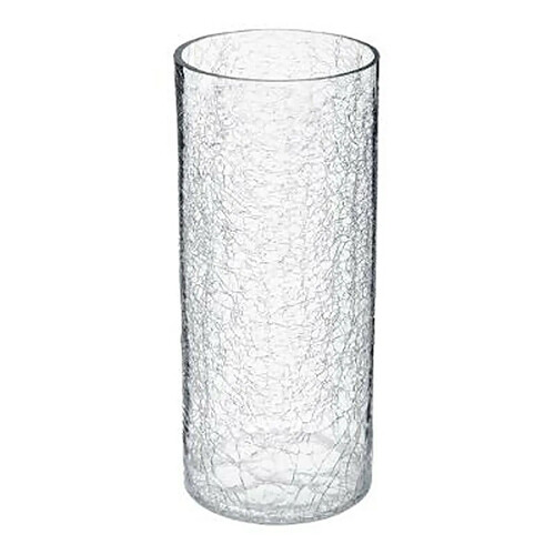 Vase en Verre Cylindrique Craq 30cm Transparent