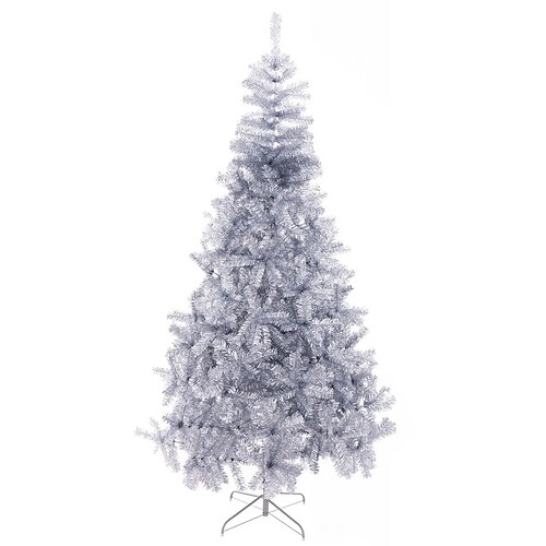 BigBuy Home Sapin de Noël Argenté Métal Plastique 120 X 120 X 240 CM