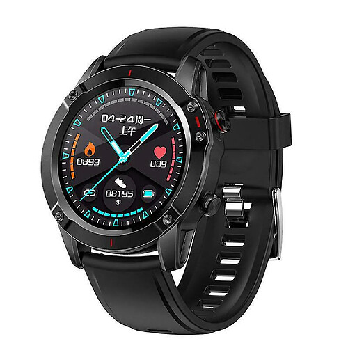 Chrono Chronus Fitness Tracker Smartwatch Tensiomètre, Moniteur de Sommeil Plein Écran Tactile Longue Durée de Vie de la Batterie Rappel de Message Podomètre Montre de Fitness Pour Femmes Hommes Étanche(noir)