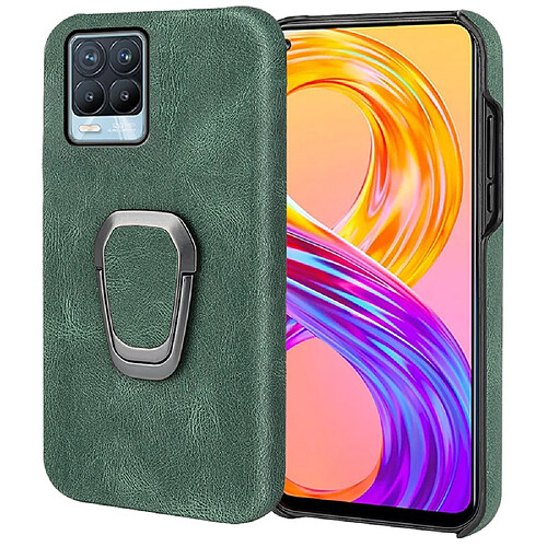 Coque en TPU + PU avec béquille, vert pour votre Realme 8/8 Pro