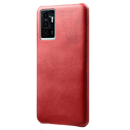 Coque en TPU + PU anti-griffes, rouge pour votre Vivo S10e/Vivo V23e 4G/Vivo V23e 5G