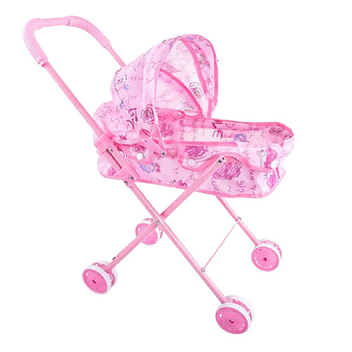 Baby Dolls Poussette Poussette Pliante Enfants Pretend Jeux De Rôle Jouets Rose