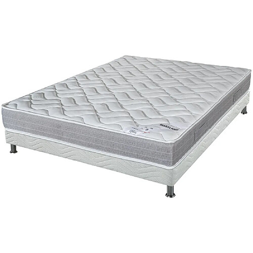 Ebac Matelas Maryland + sommier tapissier Omega - 160x200 - Mousse - Hauteur 20 cm