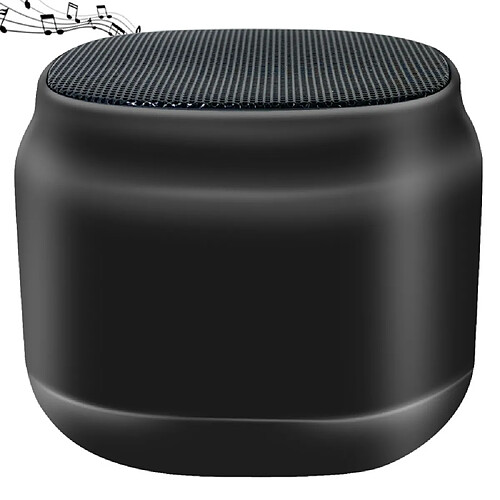 General Petit haut-parleur Bluetooth, mini haut-parleur sans fil portable, appairage stéréo riche en basses percutantes, mini haut-parleur percutant avec micro intégré, appel mains libres, carte TF, son et basses HD (noir)