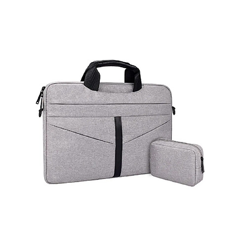 13,3 pouces pour ordinateur portable étanche et résistant à l'usure Doublure de sac pour ordinateur portable Sac à bandoulière Convient pour Apple MacBook Notebook-gris