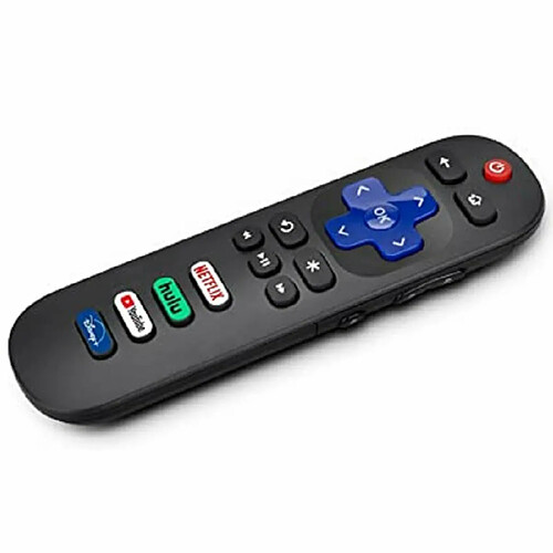 Télécommande De Remplacement Pour Téléviseur Roku Smart Led Tv Pour Netflix Youtube Hulu Disney Noir